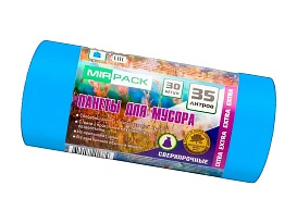 Мешки для мусора 35 л, ароматизированные, синие, в рулоне 30 шт., ПНД, 12 мкм, 640х500 мм, EXTRA, 3530661 во Владимире