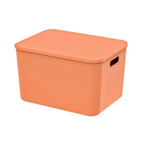 Ящик пластиковый вкладываемый оранжевый 410х305х245 мм во Владимире