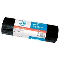 Мешки для мусора 240 л, черные, в рулоне 10 шт., ПВД 30 мкм, 1400х1120 мм, PACLAN Professional, 606336 во Владимире