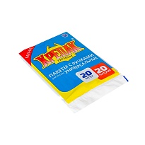 Мешки для мусора 20 л, с ручками, черные, в пачке 20 шт., ПНД, 10 мкм, 550х440 мм, Крепак, 4607075710085 во Владимире Мешки для мусора 20 л, с ручками, черные, в пачке 20 шт., ПНД, 10 мкм, 550х440 мм, Крепак, 4607075710085 во Владимире