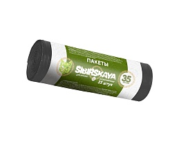 Мешки для мусора 30 л, черные, в рулоне 25 шт., ПНД, 7 мкм, 580х480 мм, SIBIRSKAYA, 101-003 S во Владимире