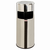 Урна с пепельницей 27 л, нержавеющая сталь, зеркальная, LAIMA PROFESSIONAL во Владимире Урна с пепельницей 27 л, нержавеющая сталь, зеркальная, LAIMA PROFESSIONAL во Владимире