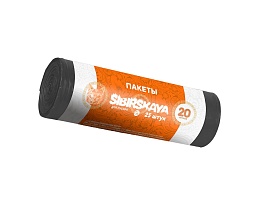 Мешки для мусора 20 л, черные, в рулоне 25 шт., ПНД, 6 мкм, 420х450 мм, SIBIRSKAYA, 101-001 S во Владимире