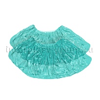 Бахилы бирюзовые 2000 шт (1000 пар), 16 мкм, однослойные, с одной резинкой, Эконом во Владимире