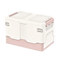 Ящик пластиковый складной белый, дно розовое, 370х240х240 мм во Владимире