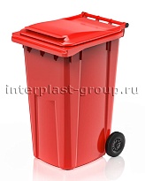 Контейнер для мусора 240 л красный облегченный 240 красный во Владимире Контейнер для мусора 240 л красный облегченный 240 красный во Владимире