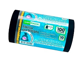 Мешки для мусора 100 л, черные, в рулоне 10 шт., ПВД, 70 мкм, 1000х600 мм, PREMIUM+, 1001076 во Владимире Мешки для мусора 100 л, черные, в рулоне 10 шт., ПВД, 70 мкм, 1000х600 мм, PREMIUM+, 1001076 во Владимире