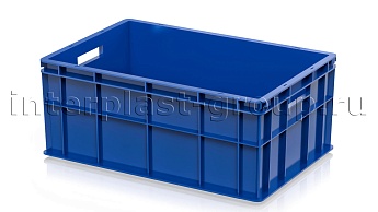 Ящик для молока, мяса, овощей и фруктов сплошной синий во Владимире Ящик для молока, мяса, овощей и фруктов сплошной синий во Владимире