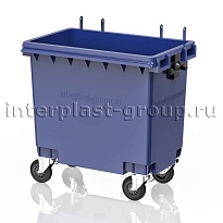 Мусорный контейнер 770 л синий без крышки 770 голубой во Владимире Мусорный контейнер 770 л синий без крышки 770 голубой во Владимире